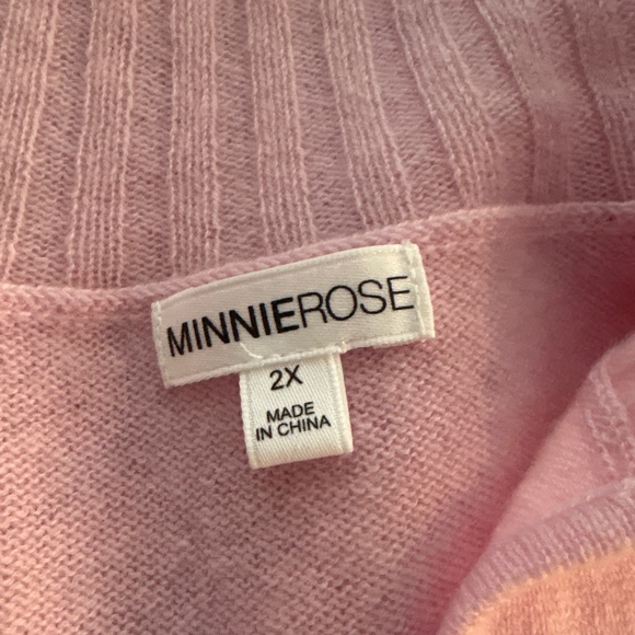 Minnie Rose Ballet Pink Cashmere Tunic Sweater-Like New - Picture 5 of 5